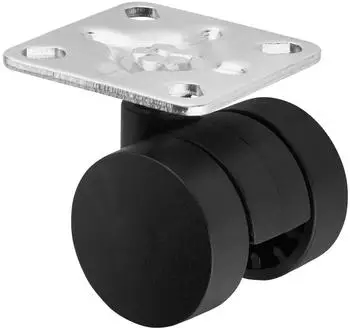Sotech M&ouml;belrolle Aachen mit Montageplatte &Oslash;35mm, 40kg, schwarz