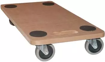 BigDean M&ouml;belroller Rollbrett mit Gummir&auml;dern 250kg