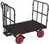 VARIOfit Handpritschenwagen mit 2 Rohrgitterwänden, 700kg, RAL 7016 (zu-42119/AG)