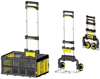 Stanley Sackkarre klappbar mit Spanngurt & Klappbox, 60kg (WEST-S501)