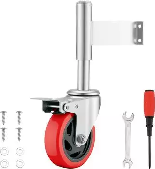 Wiltec Schiebetorrolle mit Bremse, Stahl, 150kg (65458)