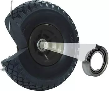 Baumarktplus Sackkarrenrad PU-Vollgummi 260x85mm 3.00-4, pannensicher