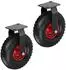Relaxdays Bockrolle 3.00-4, bis 120kg, luftbereift, 2er-Set