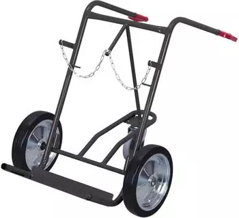 VARIOfit Stahlflaschenkarre 2 Flaschen 40-50L RAL 7016 (fk-1302/AG)