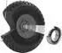 Baumarktplus Sackkarrenrad Vollgummi 260x85mm 3.00-4, Ø 20mm, Nabe 60mm versetzt, grau (24353)