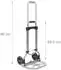 Relaxdays Sackkarre klappbar, bis 60kg, 38x96x37cm