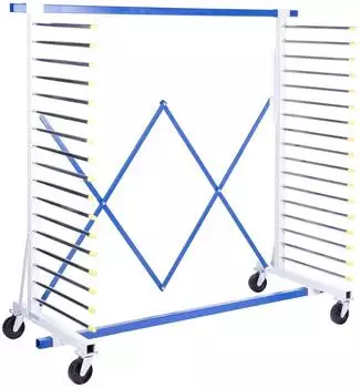 Rehnen Varioflex Regalwagen Metall, schwarz, 400kg (1303000001)
