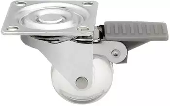 Sotech M&ouml;belrolle transparent &Oslash;35mm mit Bremse