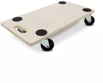 Relaxdays Transportroller 200kg, 58x11x30cm, Holzwerkstoff