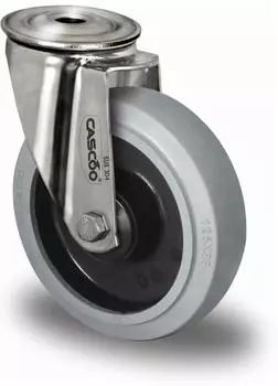 Contorion R&uuml;ckenlochlenkrolle &oslash; 125mm, Kugellager, Edelstahl, Serie R4E2 (HIH86S0125R4E2S34)