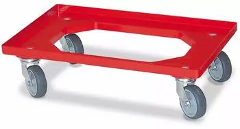 BRB Logistikroller/Transportroller 600x400mm, rot, 250kg (22949)