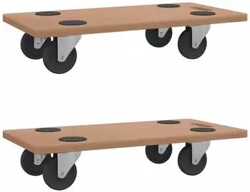 vidaXL Rollbretter rechteckig Holzwerkstoff, 2 Stk. (154885)
