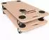 BigDean Materialtransporter 250kg, TPE-Rollen, MDF, 2er-Set (1002487)