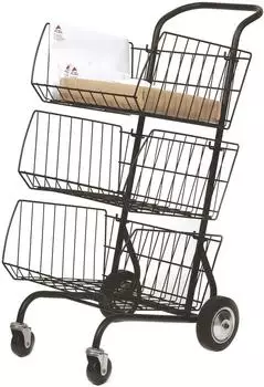 Alba CORCHAR Transportwagen Stahl, schwarz, 62x95x46cm