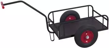 VARIOfit Handwagen ohne Bordwand, Luftbereifung, anthrazit RAL 7016 (zu-1278/AG)