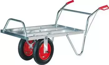 Westfalia Schweizer Karre Aluminium 100kg Doppelbereifung Luftreifen (WF-942463)