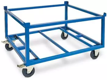 BRB Paletten-Fahrgestell 1235x1035x775mm, Tragkraft 500kg, Vollgummibereifung (56920)