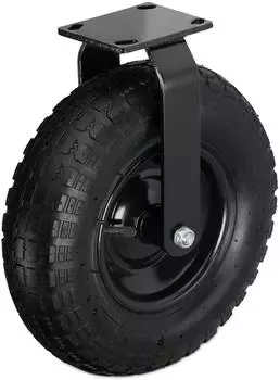 Relaxdays Bockrolle Luftreifen 3.50-4, 120kg Traglast, Gummi