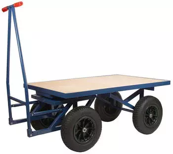 Baumarktplus XXL Profi Plattformwagen 500kg, 120x80cm, mit Bremse (41550)