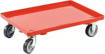 SSI Schäfer Transportwagen 417x615mm rot, geschlossen, 300kg