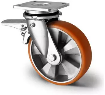 Contorion Lenkrolle mit Totalfeststeller ø160mm, Doppelkugellager (CHP5MW0160BAU5D0N)