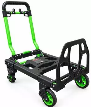 Detec 2in1 Sackkarre/Plattformwagen klappbar 120kg gr&uuml;n (WK8000010001)