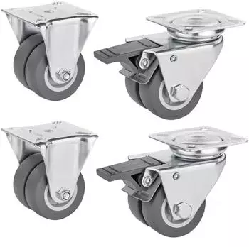 Sotech Schwerlastrollen Lenkrollen &Oslash;50mm Stahl 100kg (123614)