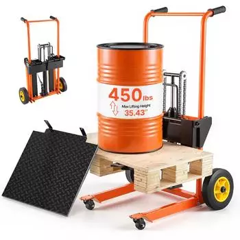VEVOR Plattformhochhubwagen manuell 205kg Hubh&ouml;he 90cm