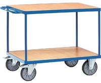 Fetra 2403, fetra 2403, Stahl, Transportwagen, Blau, 600 kg, 4 Rad/R&auml;der, 20 cm