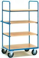 Fetra 8301 Etagenwagen Stahl pulverbeschichtet Traglast (max.): 500kg Brillantblau