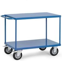 Fetra 2401, Fetra Tischwagen mit Holzwerkstoffplatten 2 Etagen 1197x609x900mm