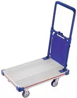 Plattformwagen Ladefl&auml;chen L705xB440mm STA Trgf.200kg R&auml;der u.B&uuml;gel klappbar