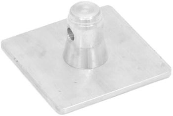 Stiers ALUTRUSS SINGLELOCK Bodenplatte M-10 (eckig) MALE