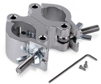 Riggatec Riggatec Doppelschelle - Swivel Coupler breit silber bis 500 kg (48-51 mm) auf 0° / 90° fixierbar