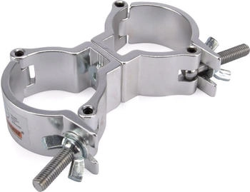 Riggatec Riggatec Doppelschelle -Swivel Coupler leicht silber bis 100 kg (48-51mm)