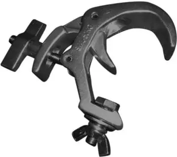 Eurolite TH-270S Quick-Lock Slim Montagehaken, schwarz, 45-50mm Rohr, WLL 50kg (154-58000754)