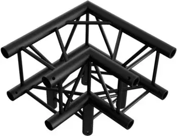 Milos Pro-30 Square F Truss 3-Wege-Ecke 90° schwarz (QLF30)