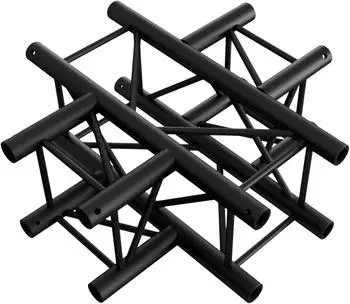 Milos Pro-30 Square F Truss 4-Wege 90°-Ecke, schwarz (QCF41)
