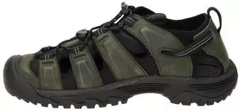 Keen Sandal Leather/Textile grau/schwarz