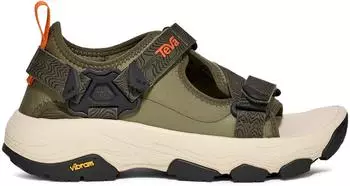 Teva Grandview Max Sandal Men Sandal with Velcro Closure, Breathable, with Vibram® Sole olive