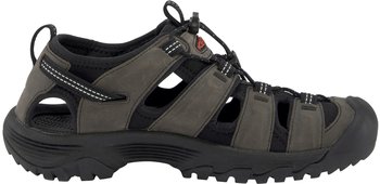 Keen Targhee III Men grey/black – Vielseitiges Verschlusssystem passt sich jeder Situation an