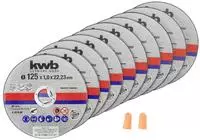Kwb - Trennscheiben-set, 712022, 125x1,0 Mm, 10 St&uuml;ck