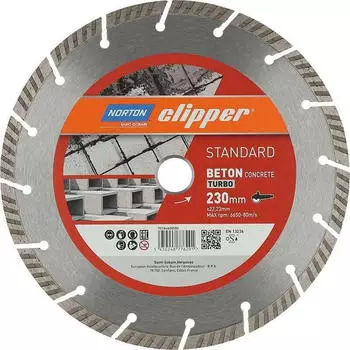 Norton Diamantscheibe Standard Beton Turbo 230mm Norton Diamantscheibe Standard Beton Turbo 230mm