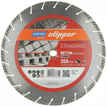 Norton Diamantscheibe Standard Beton Turbo 350mm Norton Diamantscheibe Standard Beton Turbo 350mm