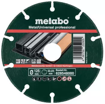 Metabo 125 x 1,3 x 22,23 mm MUP Metall/Universal 10 Stück (628548000)
