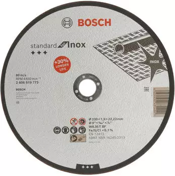 Bosch Standard for Inox gerade, 230 mm 25 Stück (2608619773)
