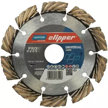 Norton Clipper Diamantscheibe Pro Universal Laser 125 mm 22,23 mm (70184607684)