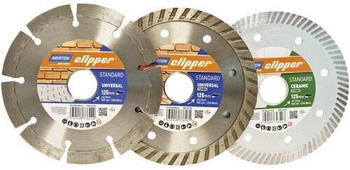 Norton Clipper 3ER-Pack Dia.-Scheiben Standard 125 mm Uni/Uni Turbo/Ceramic Turbo (70184631239)