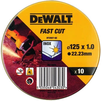 DeWalt Edelstahl flach 125 mm x 1.0 mm DT3507-QZ