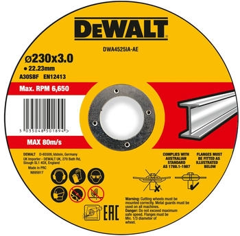DeWalt High Performance 230 x 3 x 22,23mm Metall (DWA4525IA-AE)